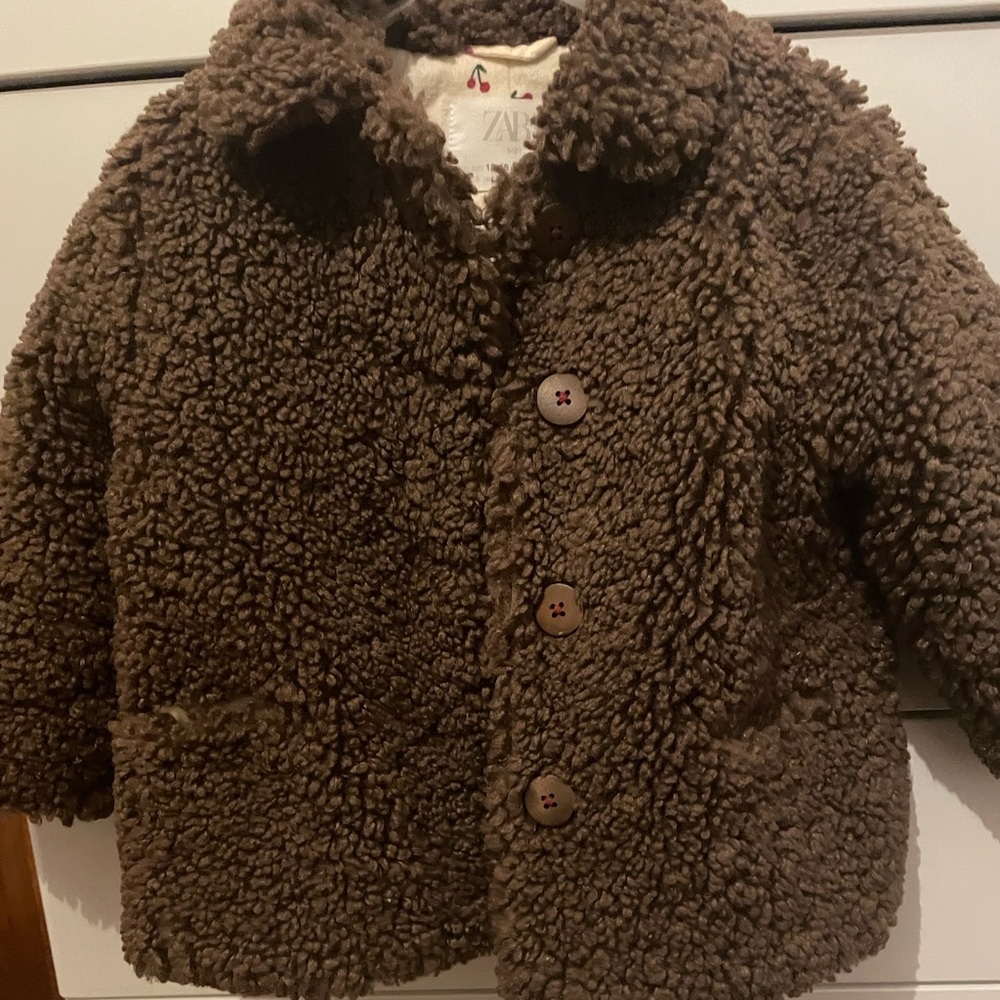 Baby girl Sherpa coat 🧥 extra thick